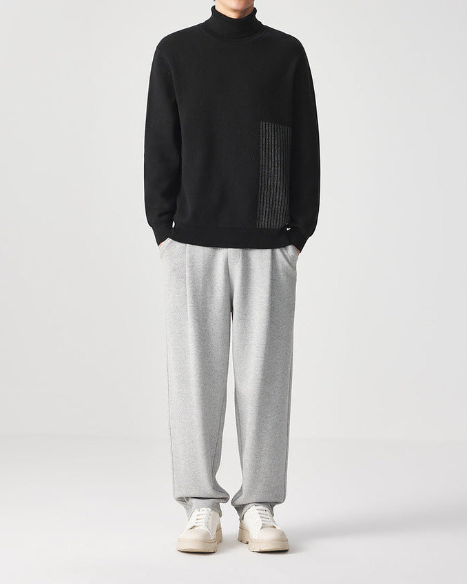 سترة كلاسيك جاكار كلاسيكية بياقة مدورة من مومايكه