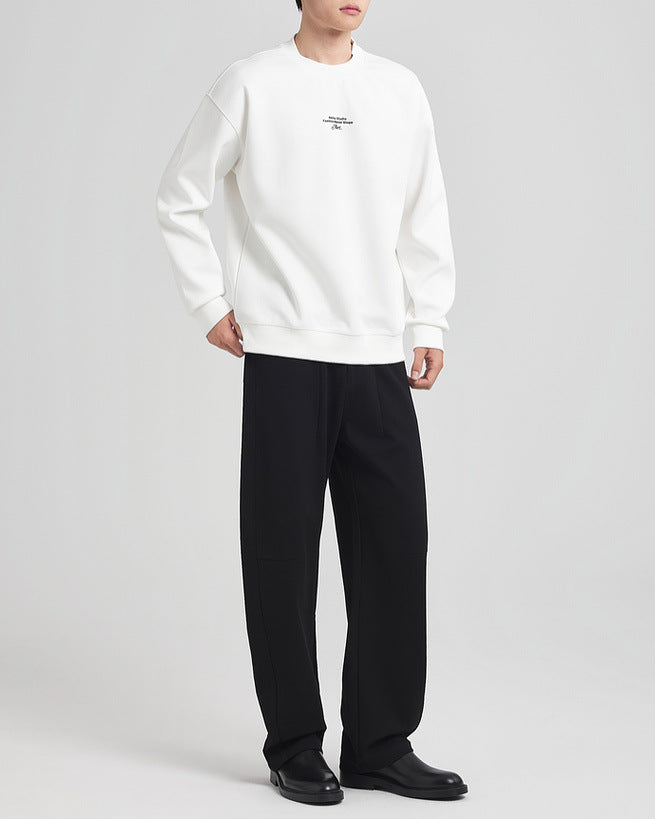 سويت شيرت برقبة كرو بفتحة رقبة من تصميم مو مايكه