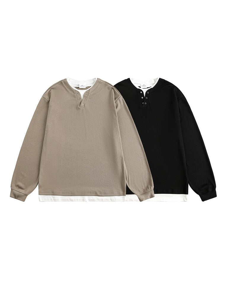 The Rheon Long-Sleeved Collar Top Sweater