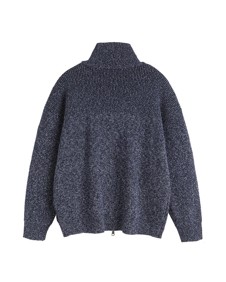 The Urban Edge Zipper Cardigan