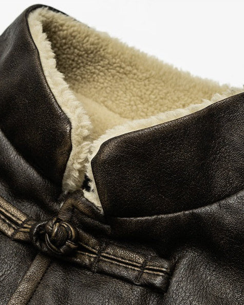 The Frostbound PU Padded Coat