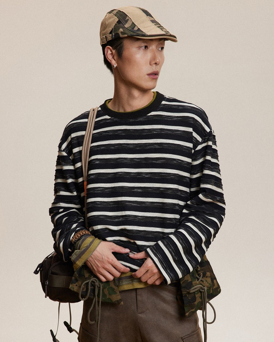 The Driftline Striped Knit Pullover Sweater