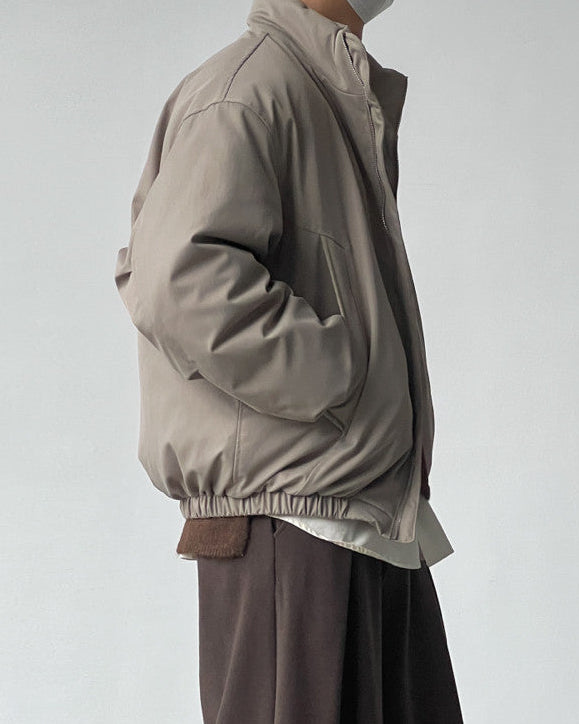 Black Padded Zip Jacket