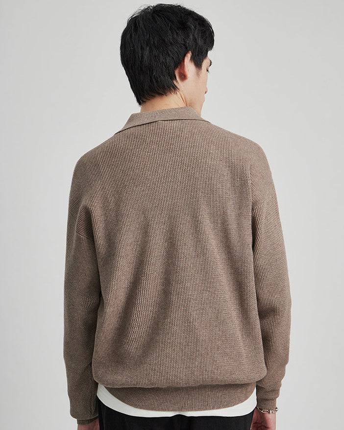 The Harlow Knit Polo Sweater