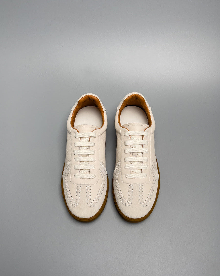 The EliteCraft German Trainer Leather Sneakers