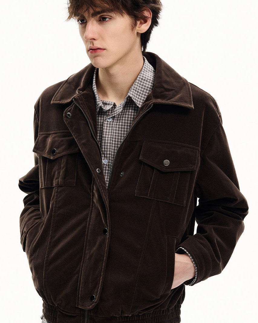 Structured Cotton Overshirt Jacket