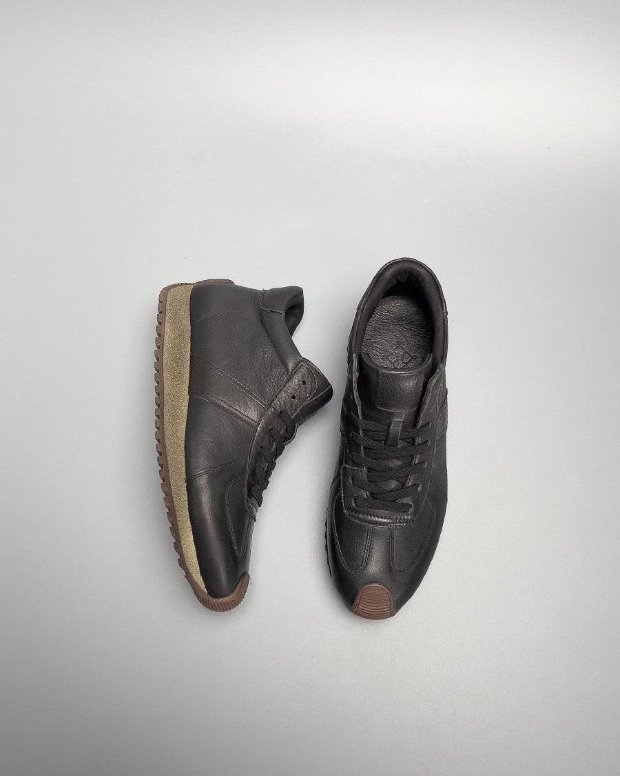 The HardBlack Martin Elite Leather Mid-Top Boots Sneaker