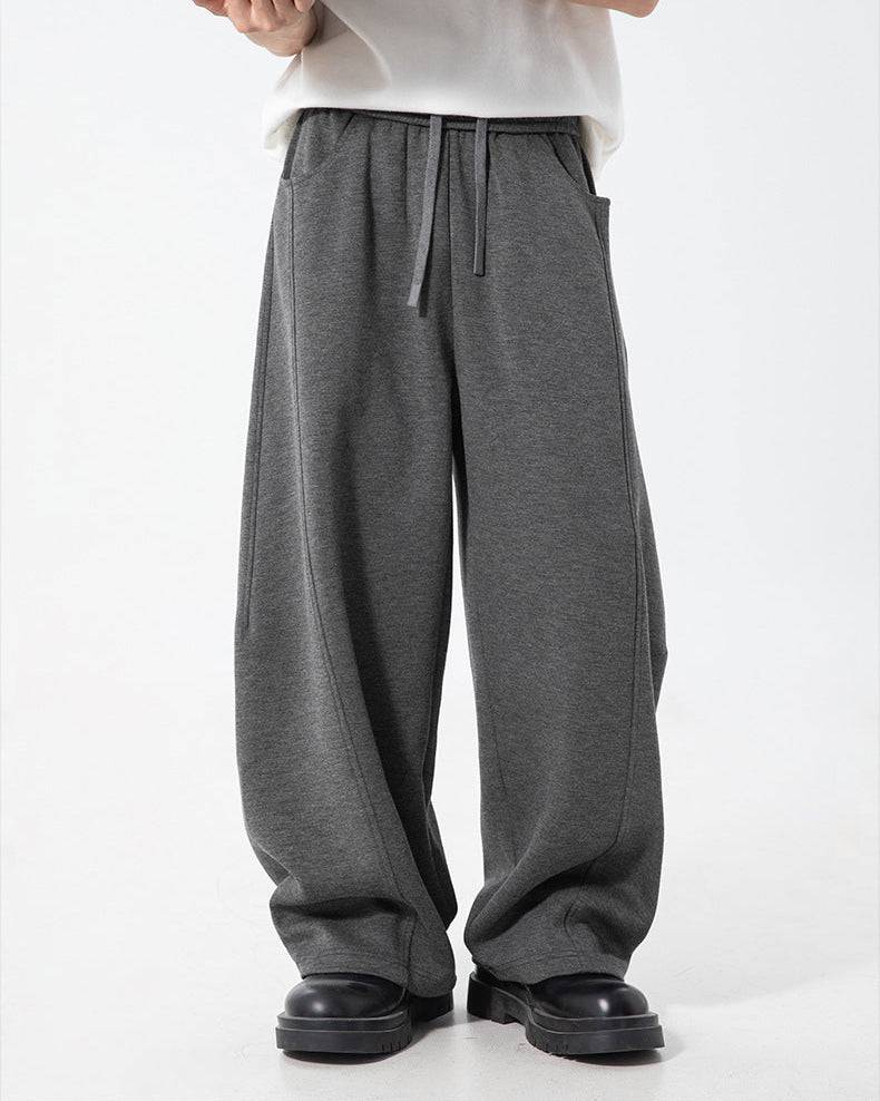 The Split-Stitch Textured Casual Pants
