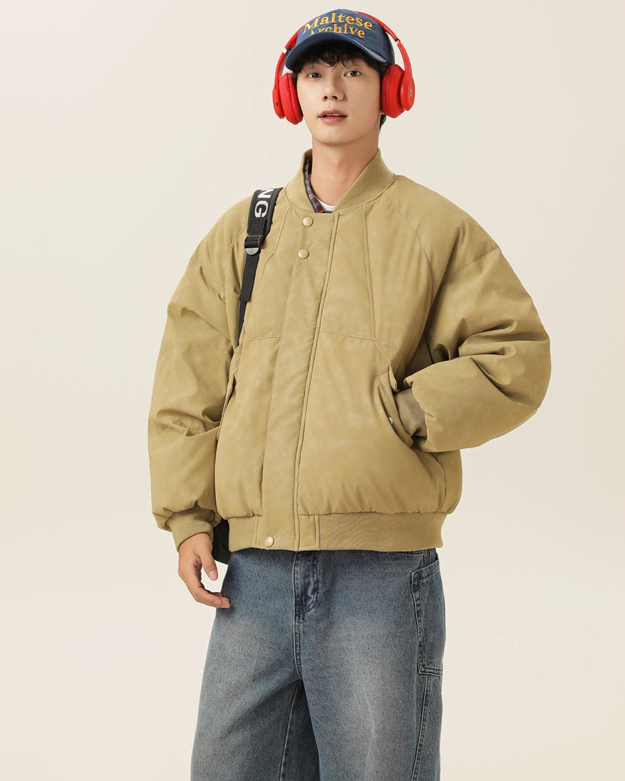 The Aurora Leather-Trim Down Jacket