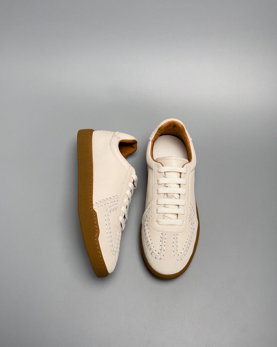 The EliteCraft German Trainer Leather Sneakers