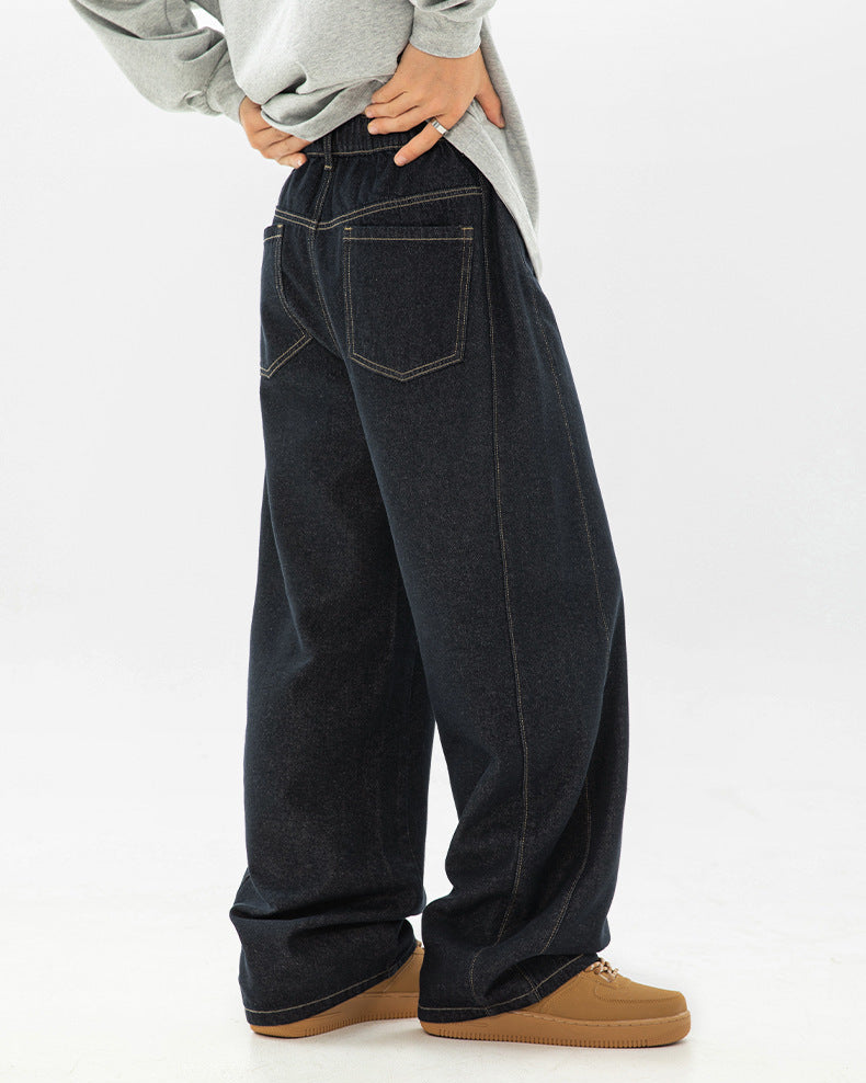 The Split-Silhouette Raw Denim Jeans