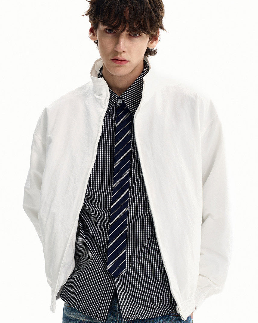 Lightweight Nylon Zip Jacket