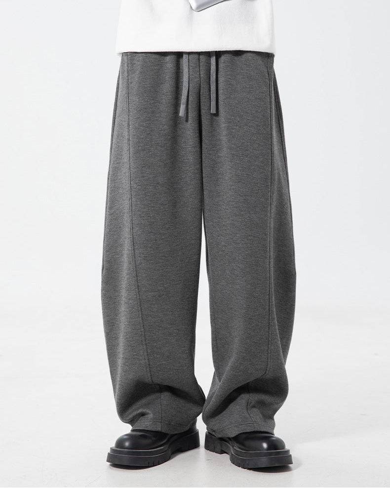 The Split-Stitch Textured Casual Pants