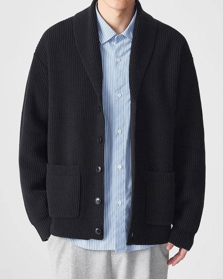 The VerdeEase Knit Shawl Collar Cardigan
