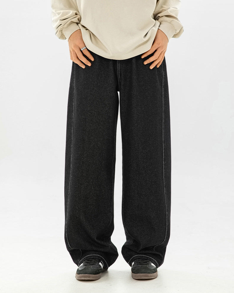 The Split-Silhouette Raw Denim Jeans