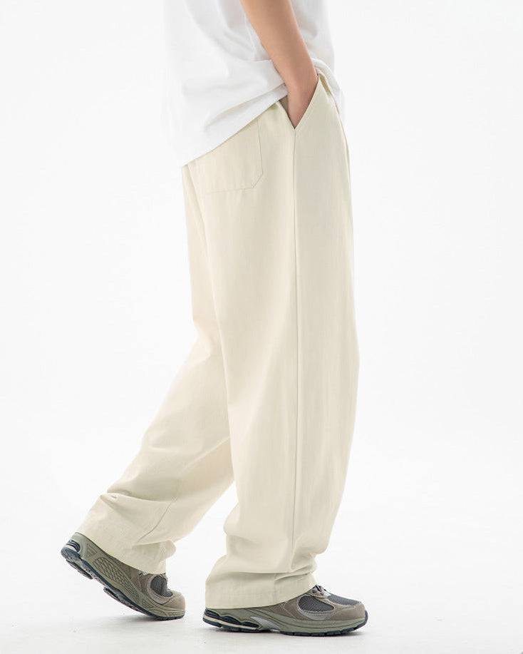 The Drift Pleated Cotton Trousers