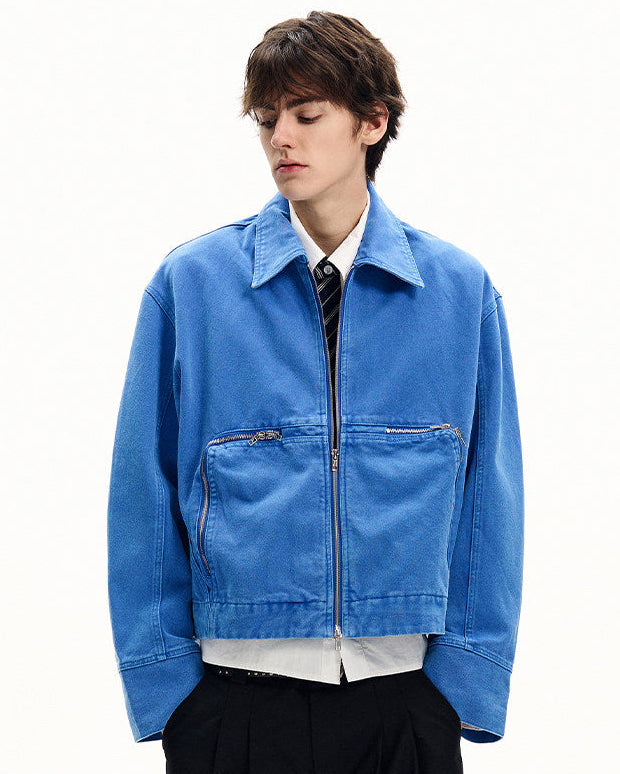 Contemporary Cotton Zip Jacket