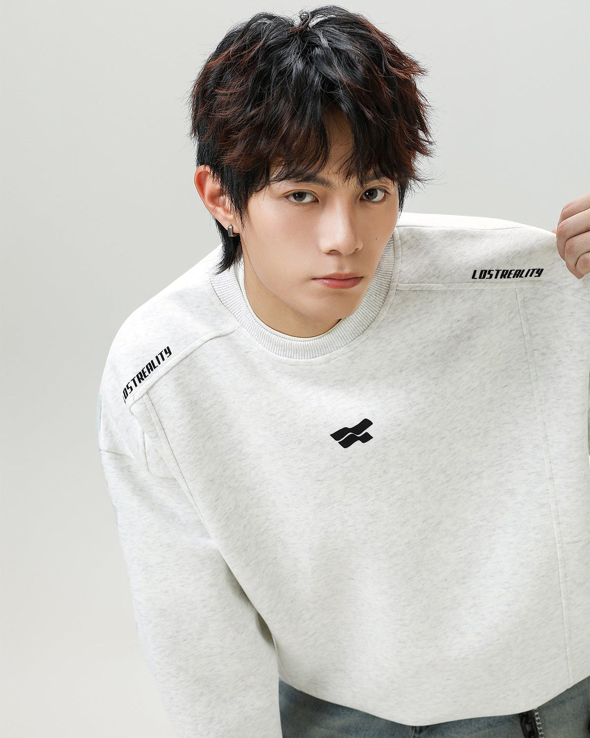 The Contour Split Heavy Crewneck Sweater