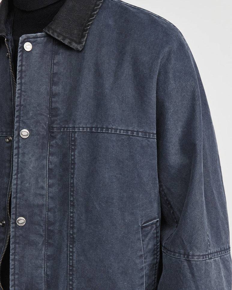 The Kaito Contrast Denim Work Jacket