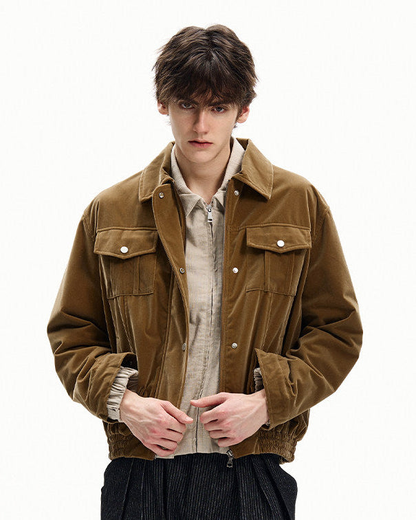 Structured Cotton Overshirt Jacket