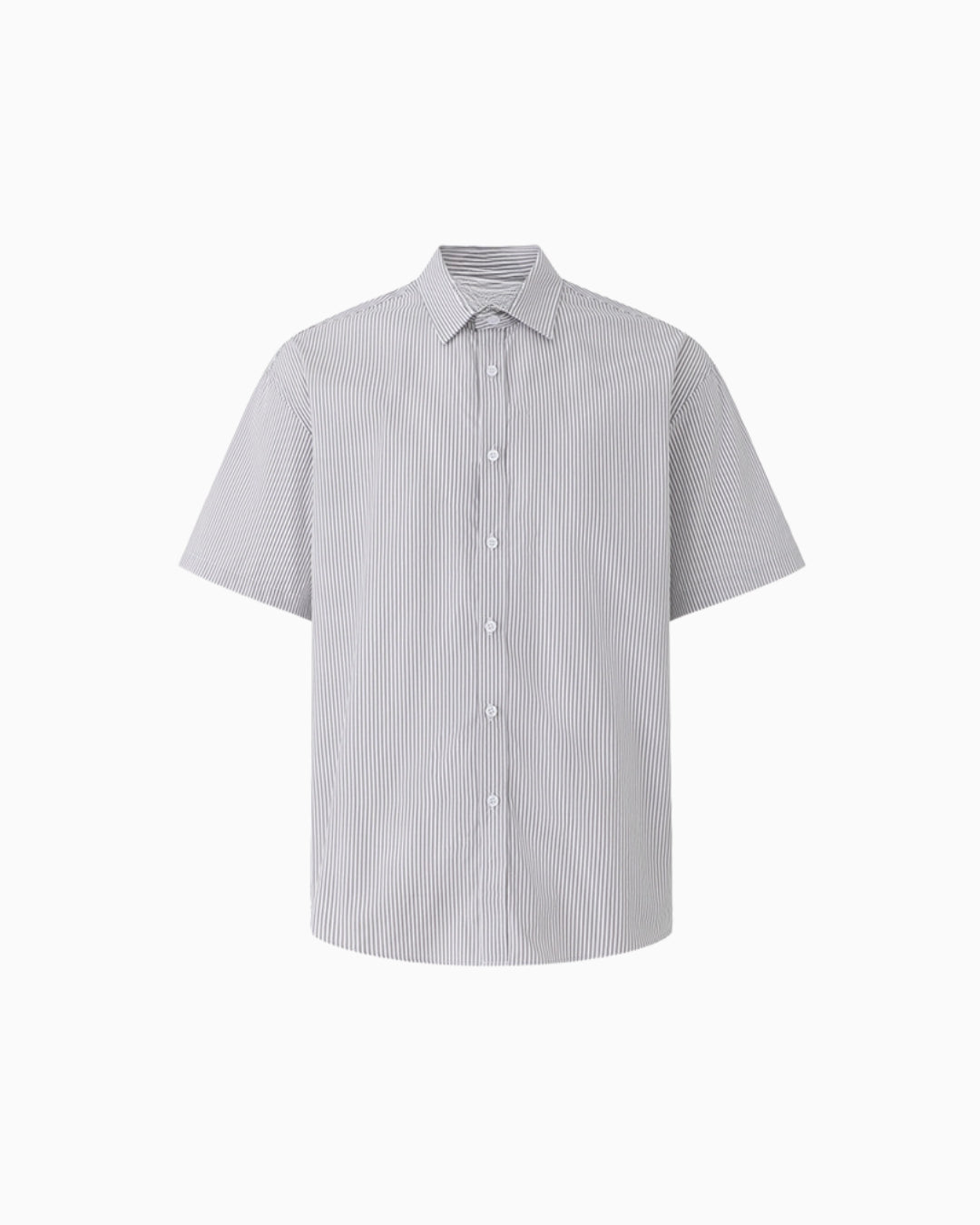 Chemise à manches courtes à rayures classiques