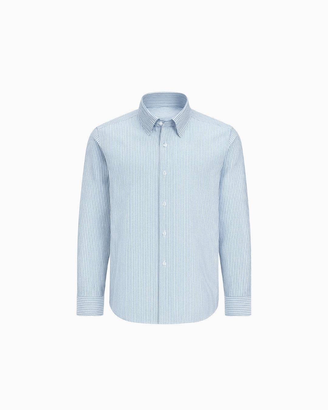 Stripe Oxford Shirt - Coastal Blue