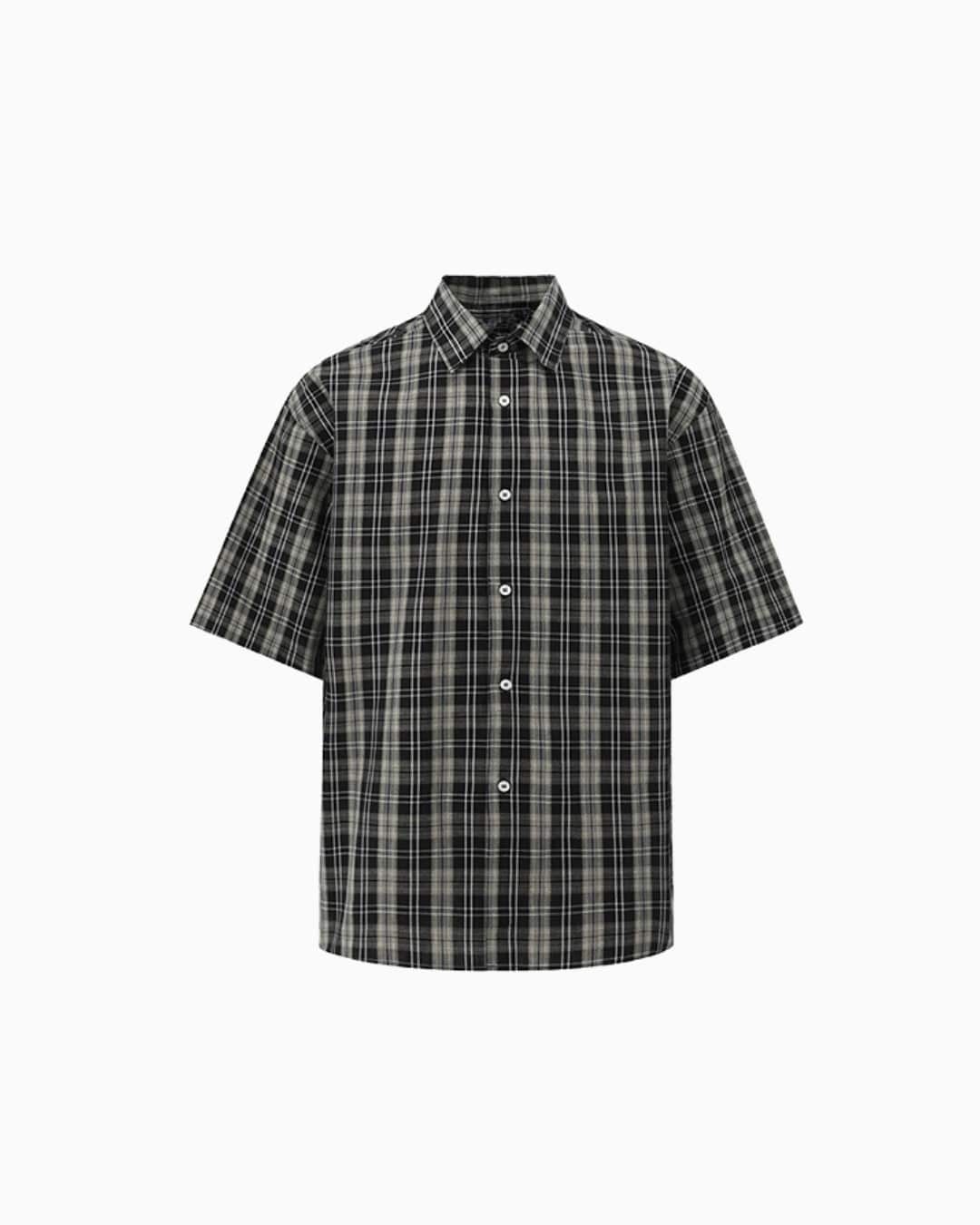 Urban Plaid Short-Sleeve Shirt