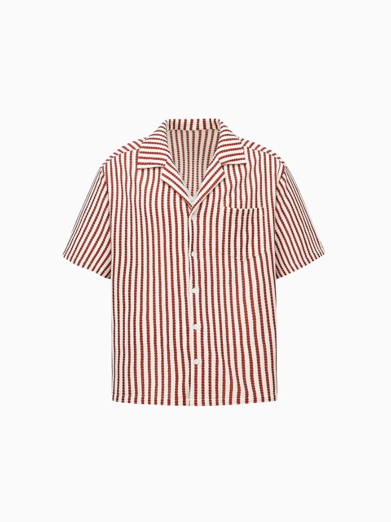 Short Sleeve Striped Resort Shirt