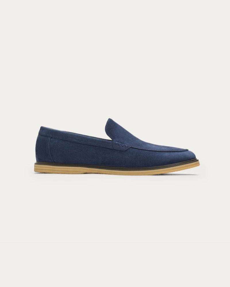 Navy Blue Suede loafers - Tour&Tate