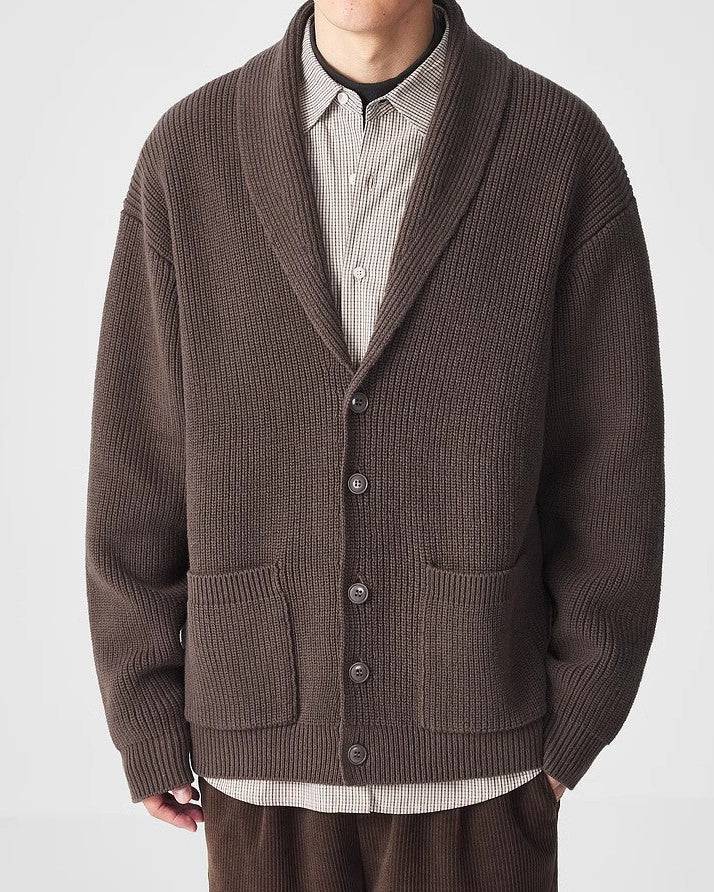 The VerdeEase Knit Shawl Collar Cardigan