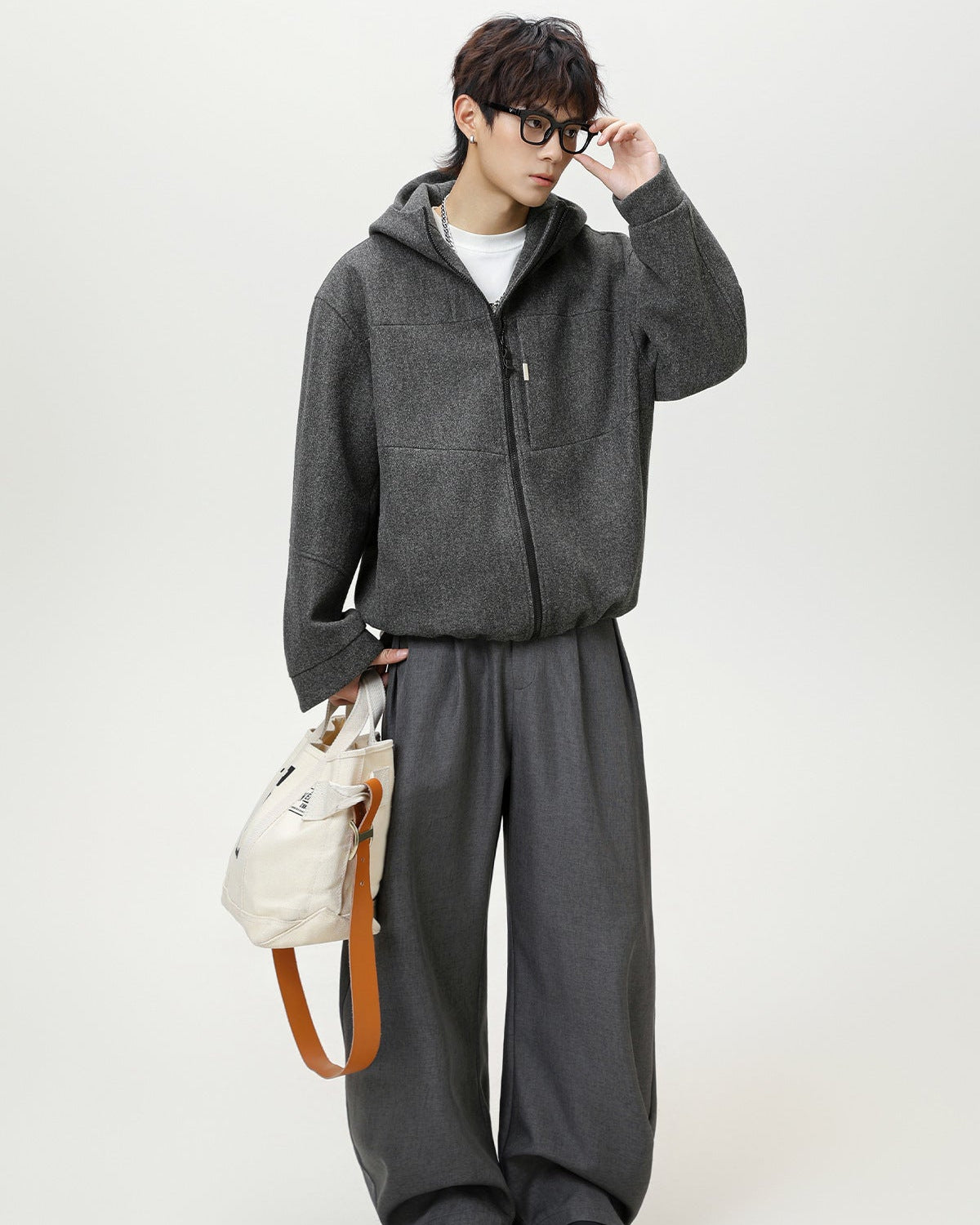 The Structured Wool Split Hoodie