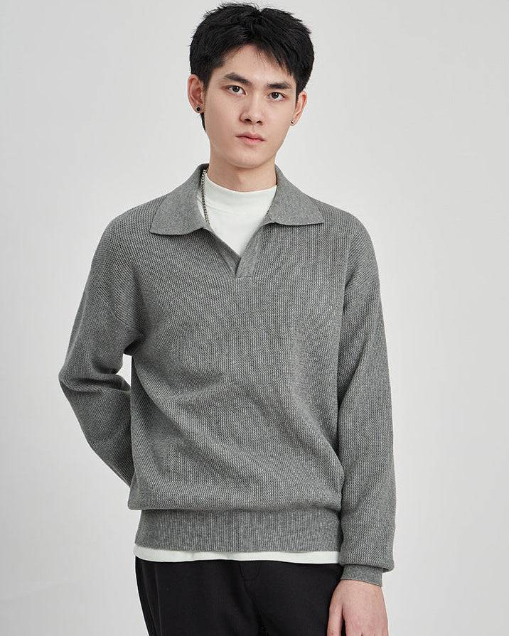 The Harlow Knit Polo Sweater