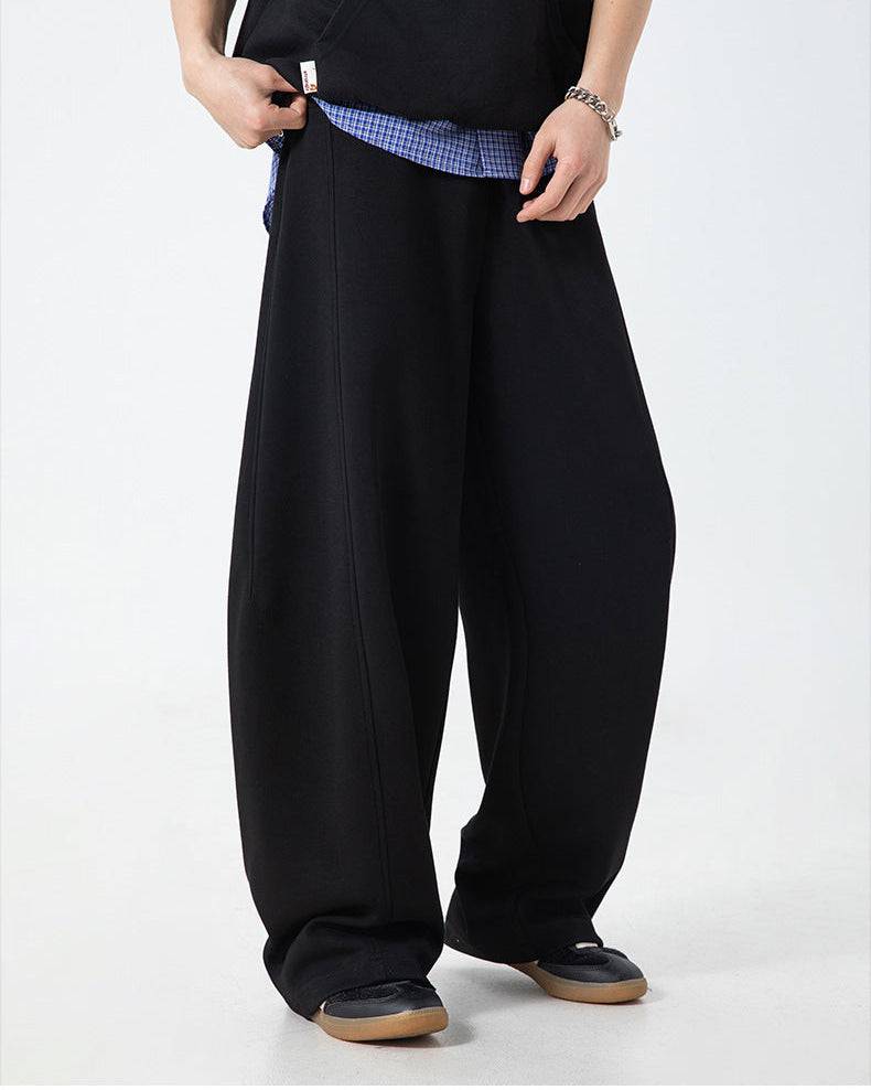 The Split-Stitch Textured Casual Pants