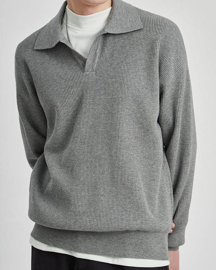The Harlow Knit Polo Sweater