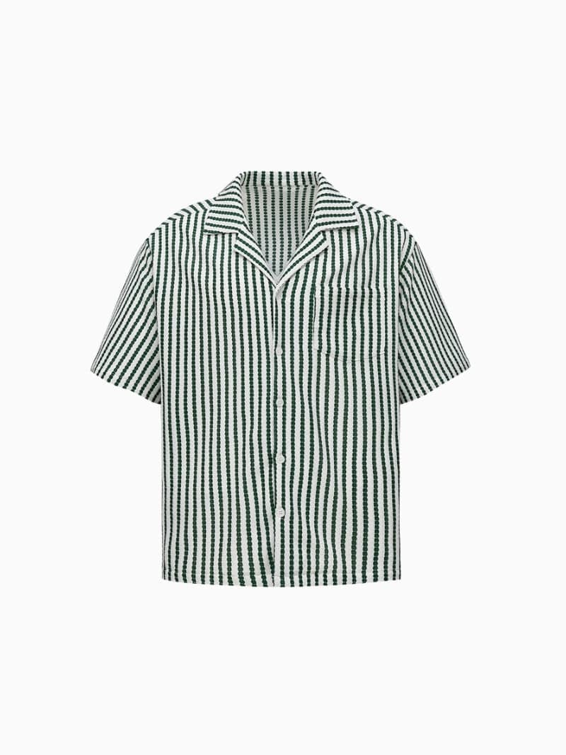 Short Sleeve Striped Resort Shirt