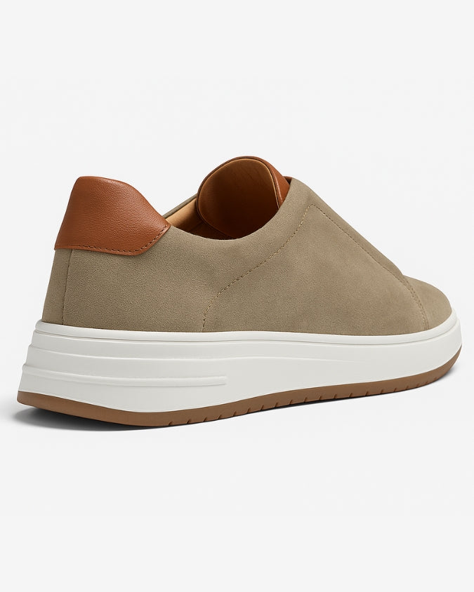 Olive Suede Laceless Sneaker 0.1