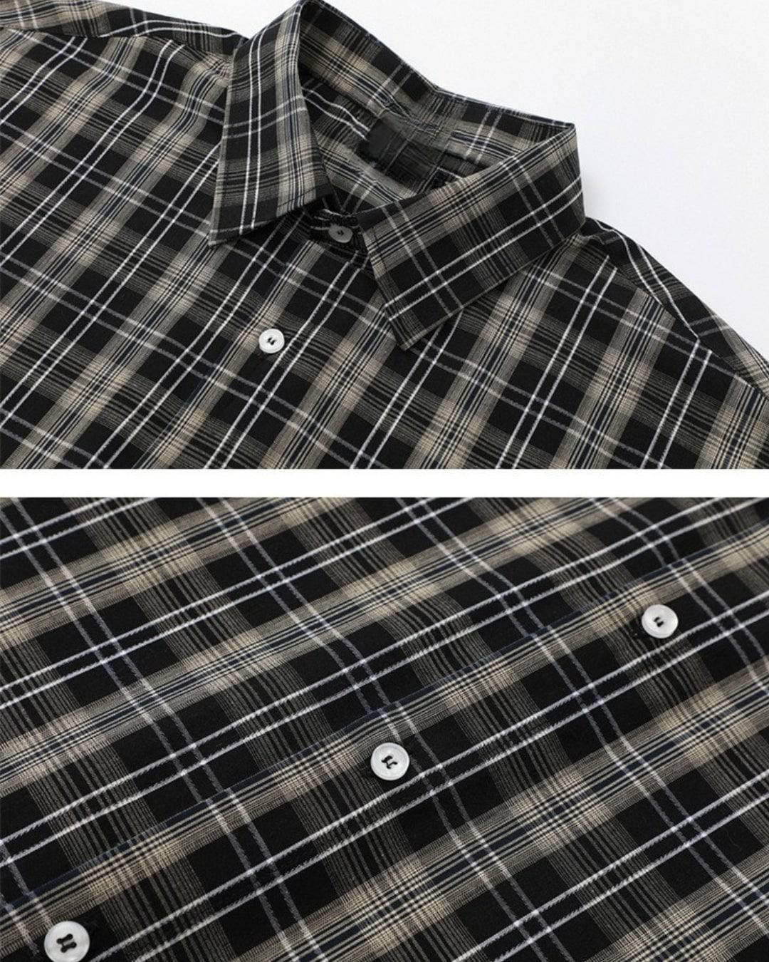 Urban Plaid Short-Sleeve Shirt