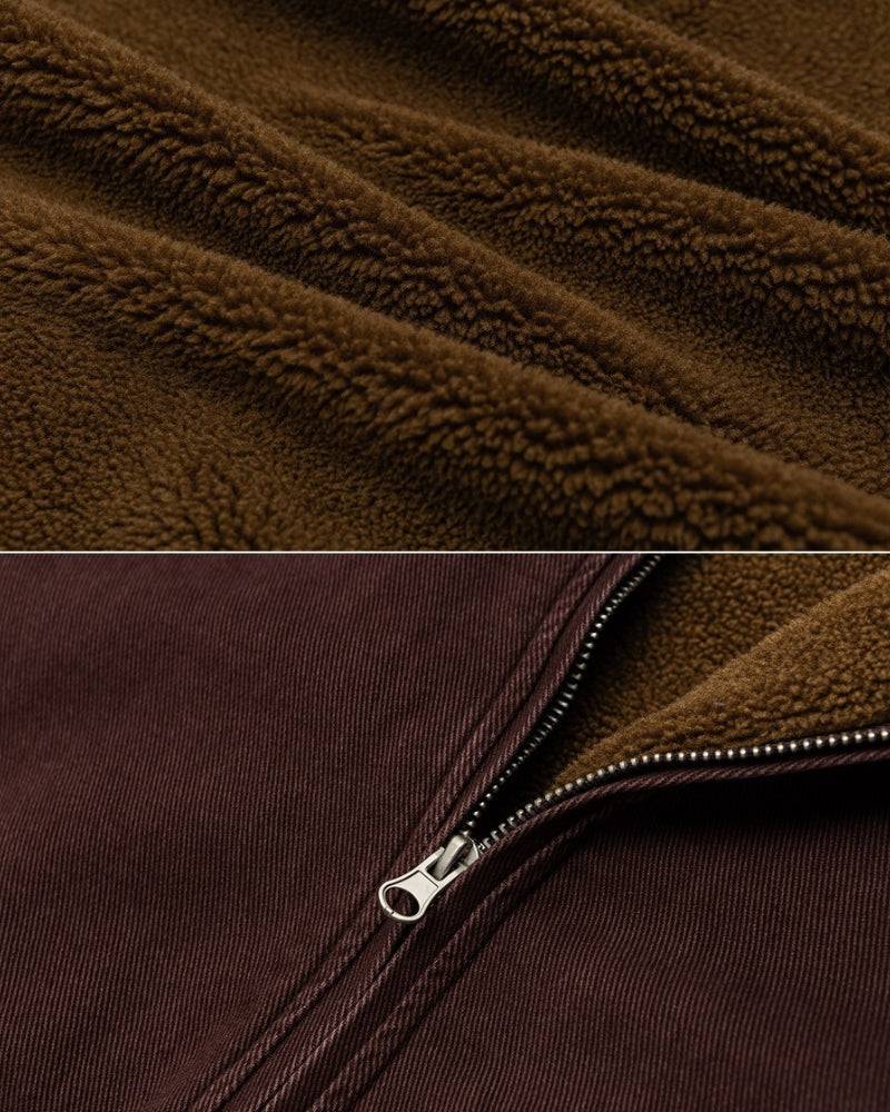 Sherpa‑Lined Bomber Jacket