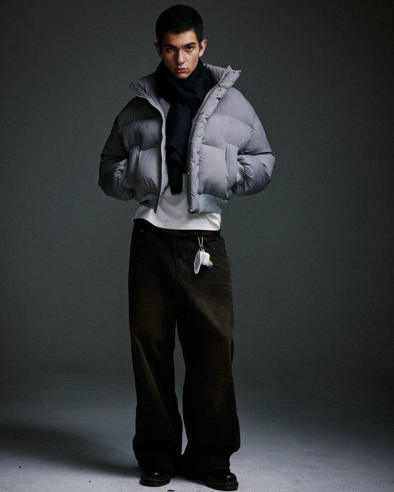 Cropped Puffer Down Jacket