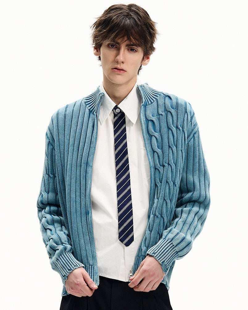 Meridian Knit Zip Cardigan