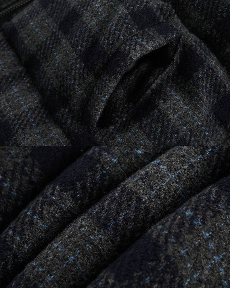 Quilted ANSWER ME Embroided Check Jacket