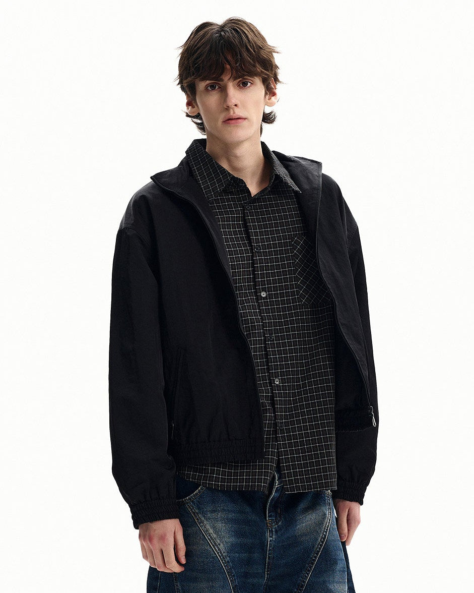 Lightweight Nylon Zip Jacket