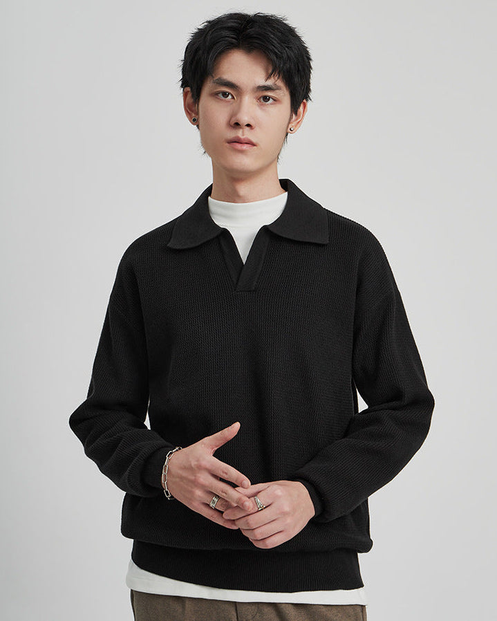 The Loughton Knit Polo Sweater