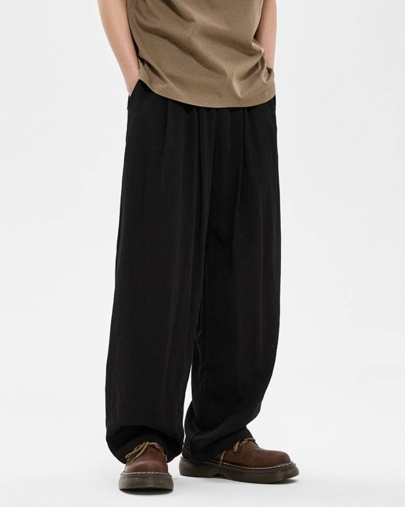 Relaxed Embroided & Wide-Leg Trousers