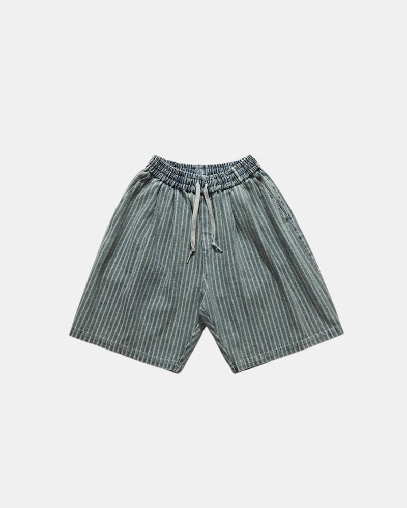 Relaxed Fit Elastic Band Drawstring Shorts