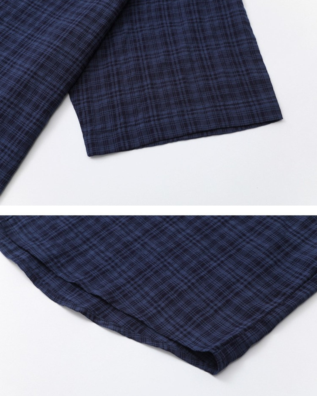 Chemise à manches courtes à carreaux Midnight