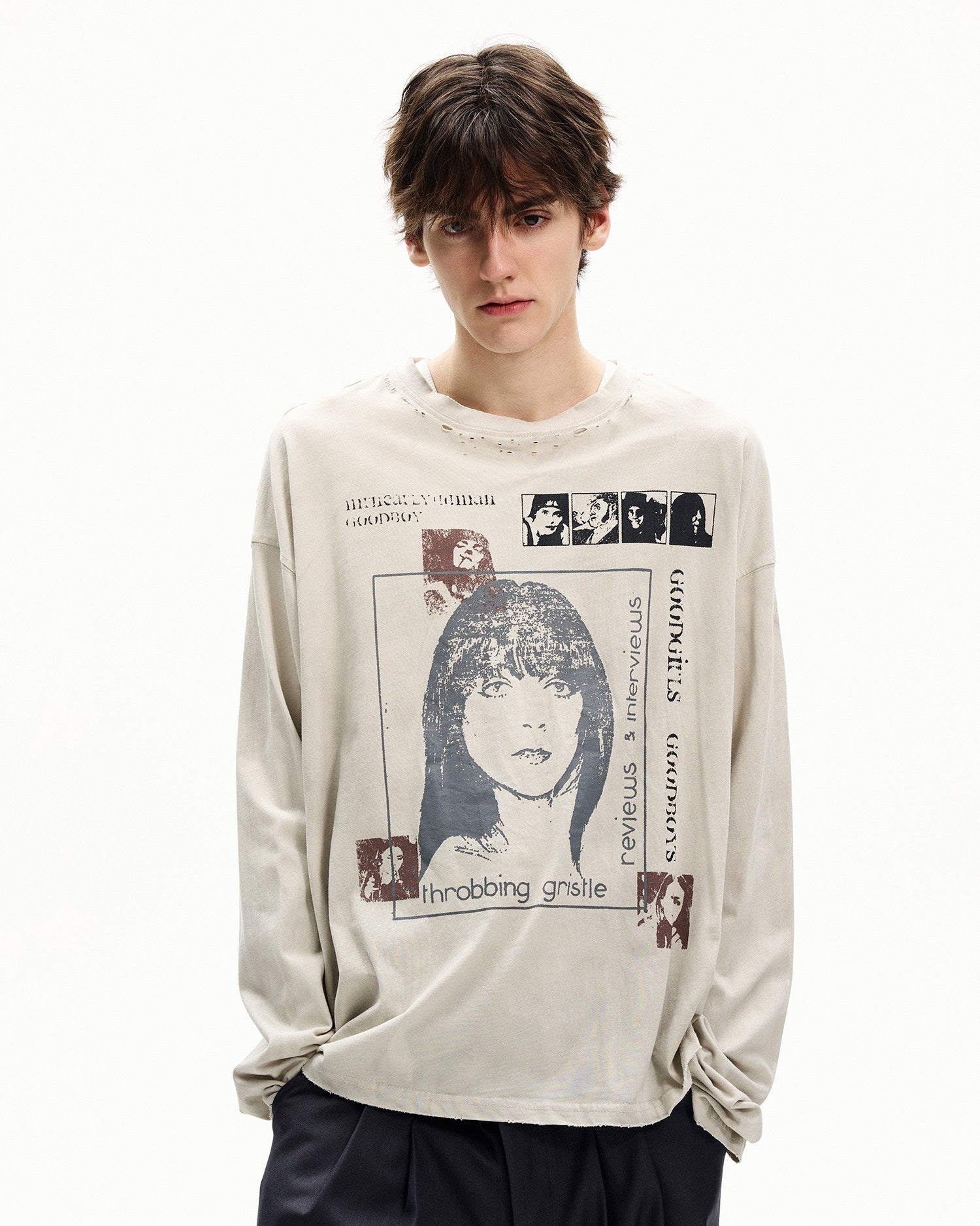 Vintage Wash Graphic Long Sleeve Tee