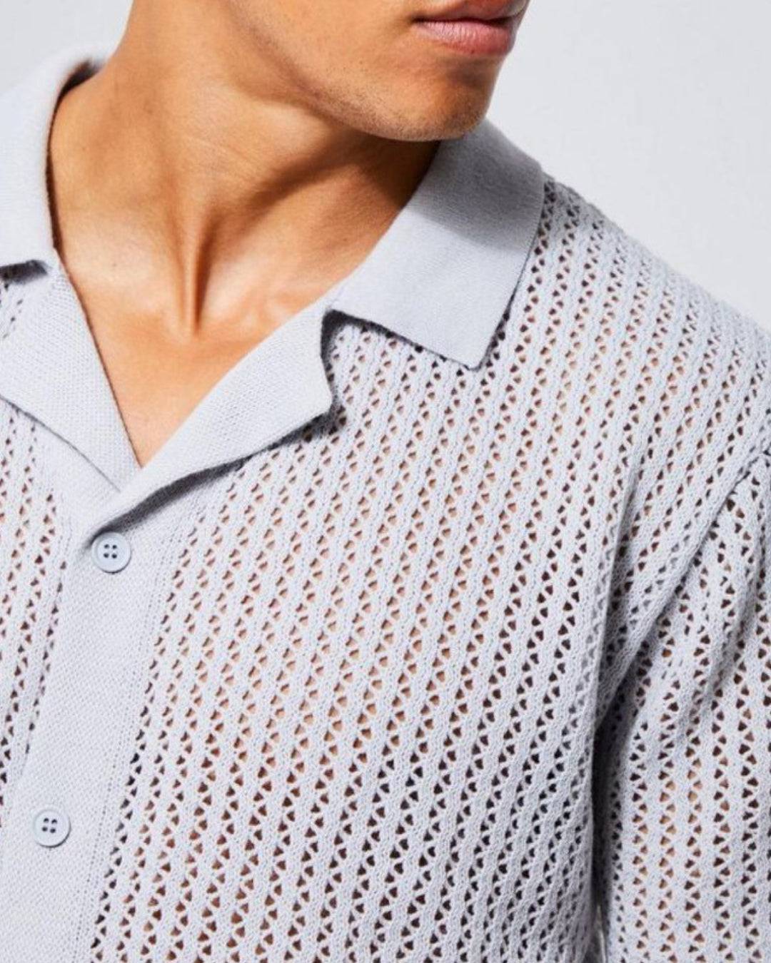 Skyline Open‑Knit Shirt