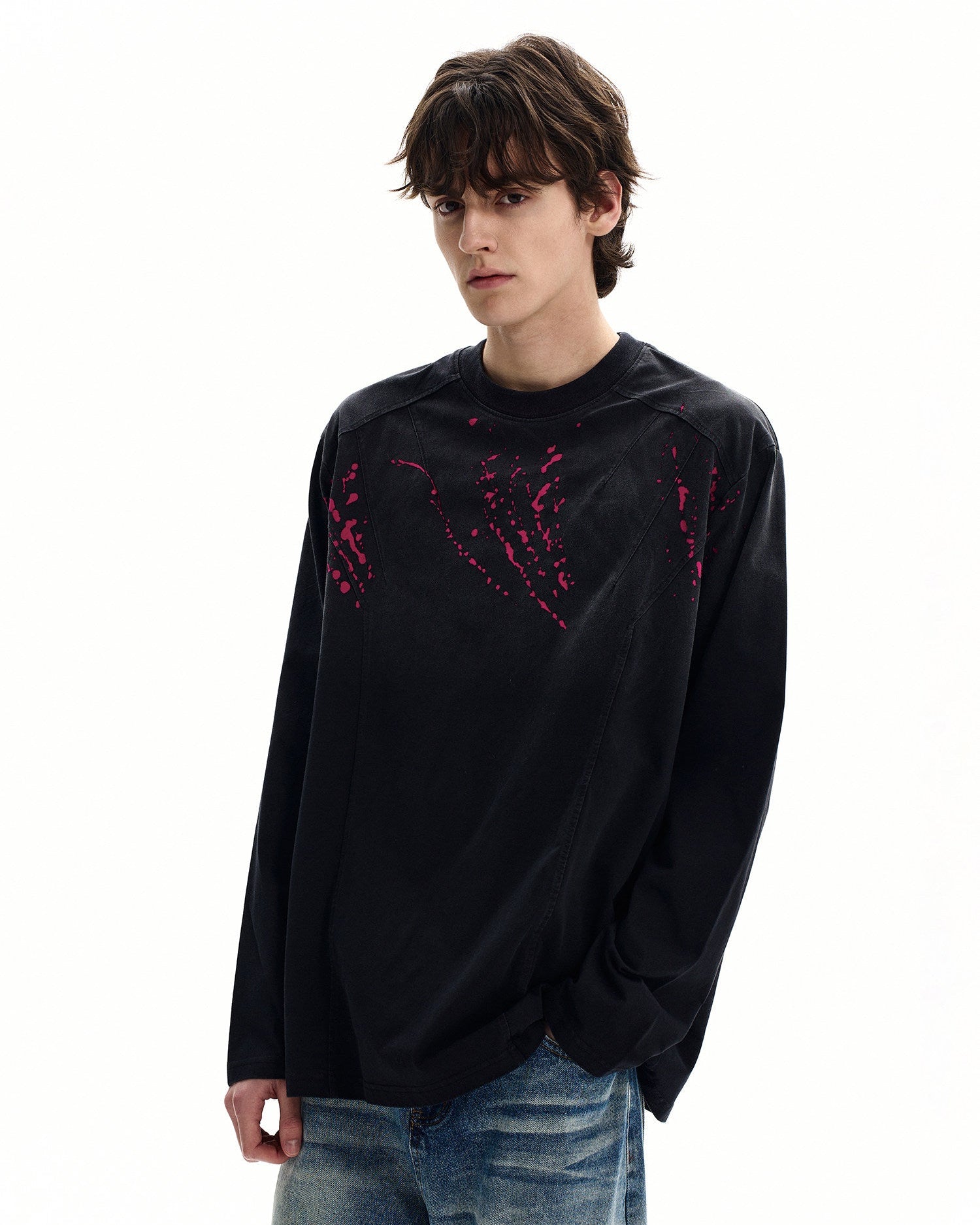 Paint Splatter Cotton Sweater