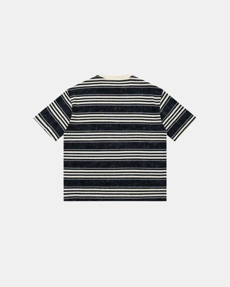 Klassisch gestreiftes T-Shirt mit Rundhalsausschnitt